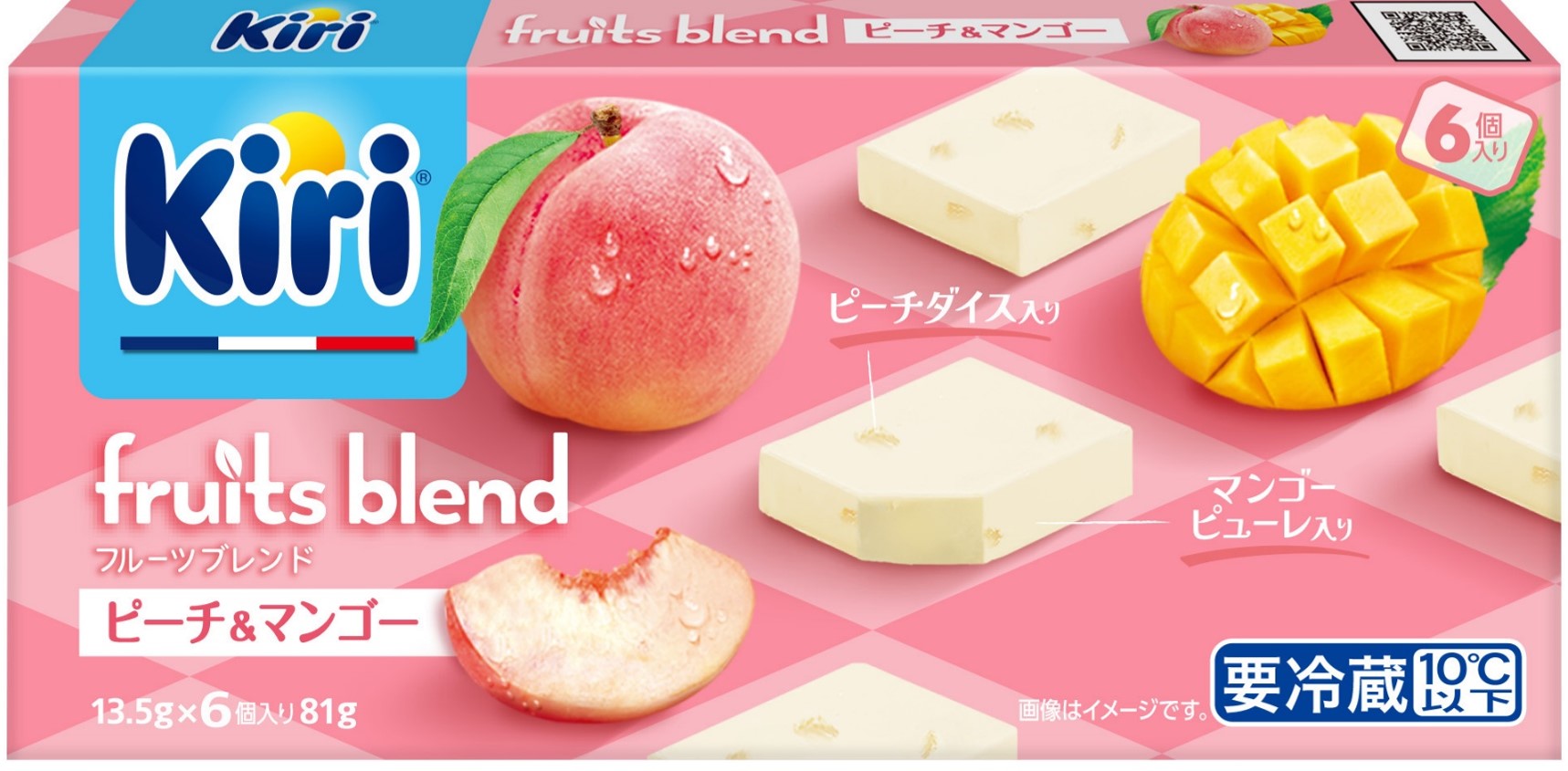 キリ®フルーツブレンド ピーチ＆マンゴー(6個入り) | キリシリーズ