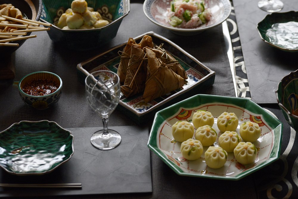 瑛生の器（九谷美陶園）｜瑛生の器（九谷美陶園）瓔珞文様八寸八角皿