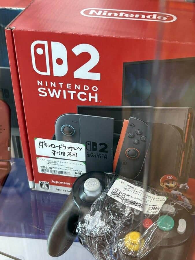 Switch 2、早くも中古品がチェーン店に「DLコンテンツ利用不可」の