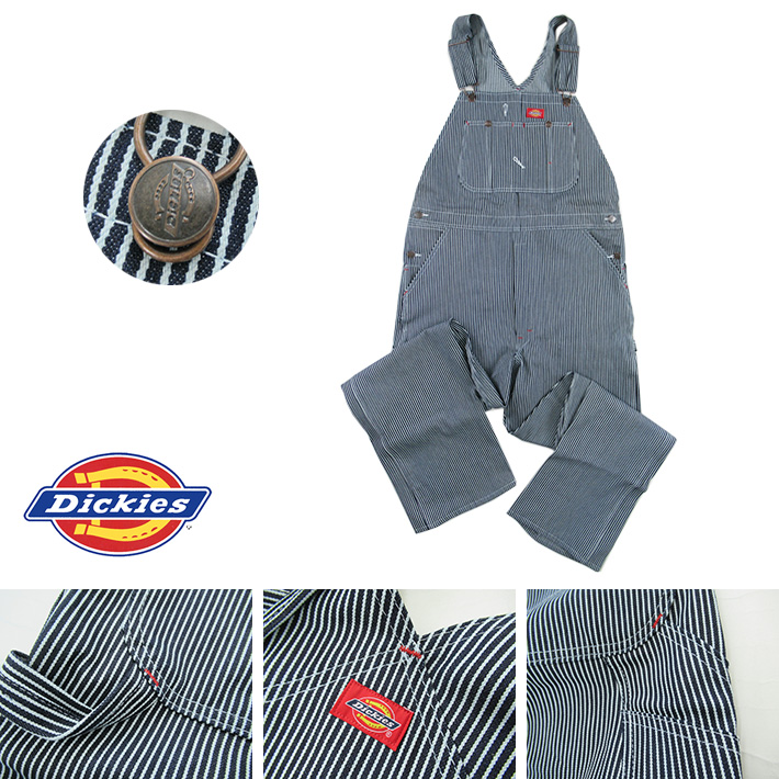 Dickies ディッキーズ Bibオーバーオール ヒッコリーストライプ 83297