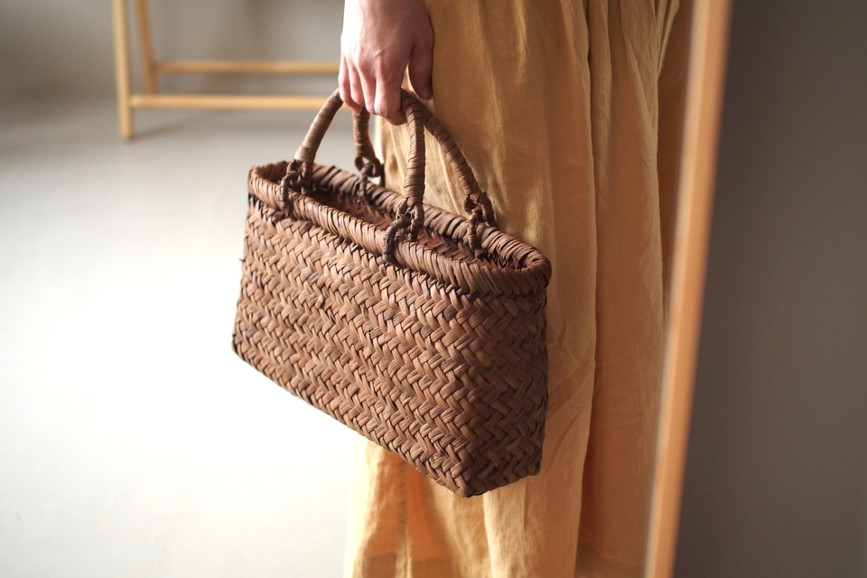 横長の山葡萄あじろ編みバッグ - ウェブショップ - jokogumo - よこぐも