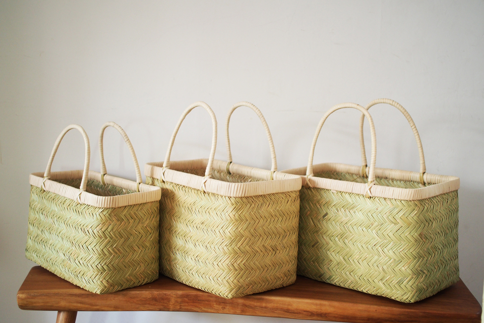篠竹の買い物かご - ウェブショップ - jokogumo - よこぐも