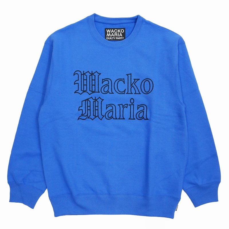 WACKO MARIA/HEAVY WEIGHT CREW NECK SWEAT SHIRT（BLUE）［クルー