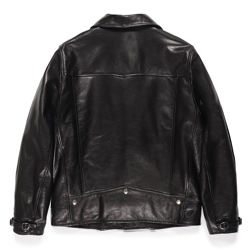 WACKO MARIA/COWHIDE LEATHER DOUBLE RIDERS JACKET（BLACK）［レザー