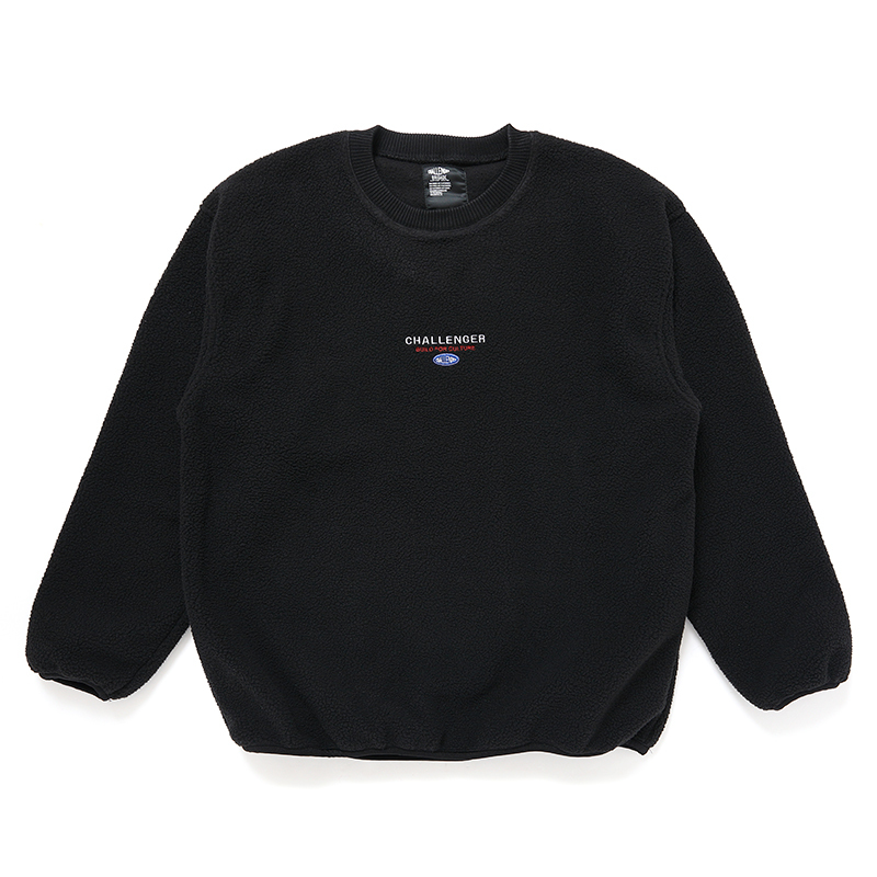 CHALLENGER/SAILOR C/N FLEECE（BLACK）［セーラークルーネック