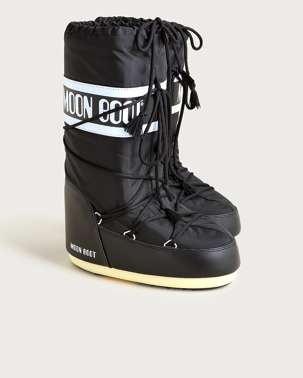 Moon Boot® Women's Icon Black Nylon Boots For Women | J.Crew