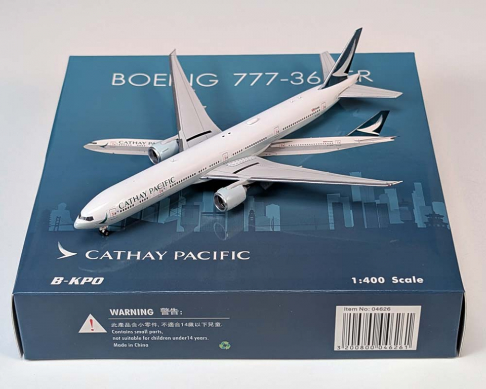 www.JetCollector.com: Cathay Pacific B777-300ER B-KPO 1:400 Scale
