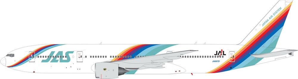 www.JetCollector.com: JAS B777-200 (Rainbow) JA007D