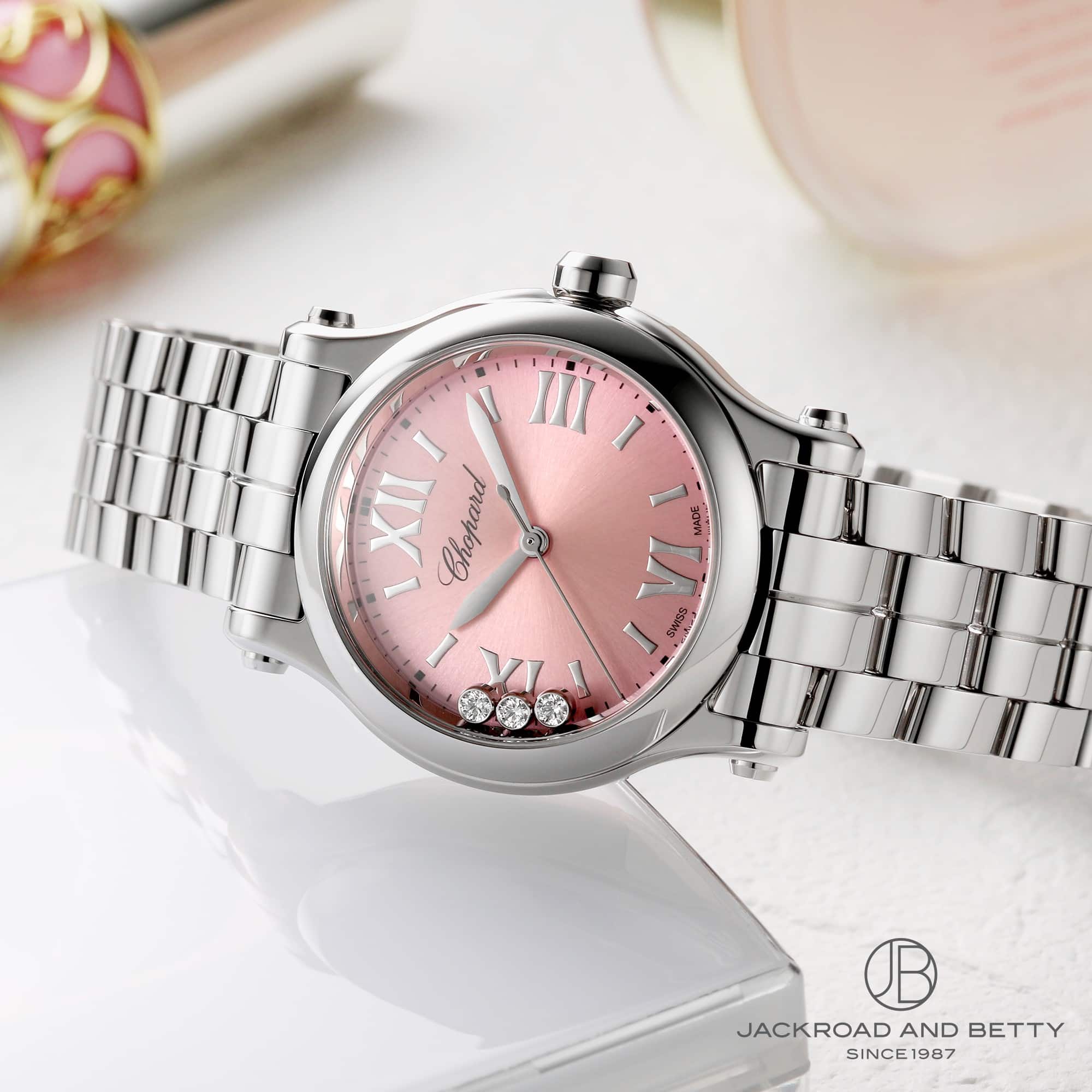 替えベルト、証明書付】ショパールハッピースポーツ 278590-6001