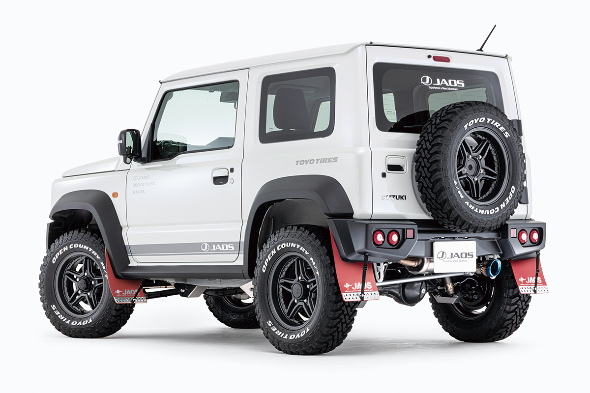 JAOS マッドガードⅢ リヤセット レッド スポーツカウル用 ジムニー
