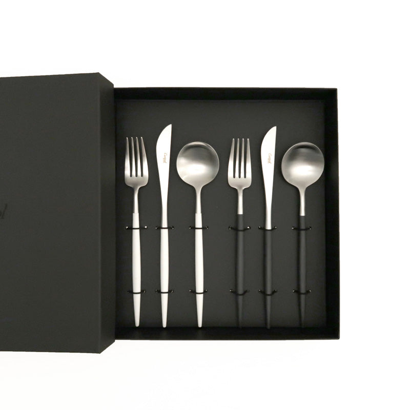クチポール カトラリー GOAギフトセット ディナー6本 ブラックシルバー