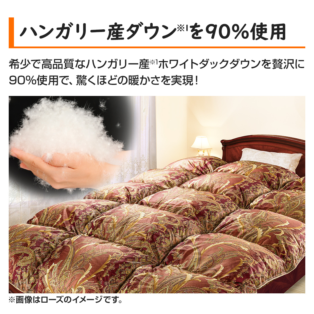 モリリン 布団・快眠グッズ ハンガリー産ダウン90%羽毛布団 シングル
