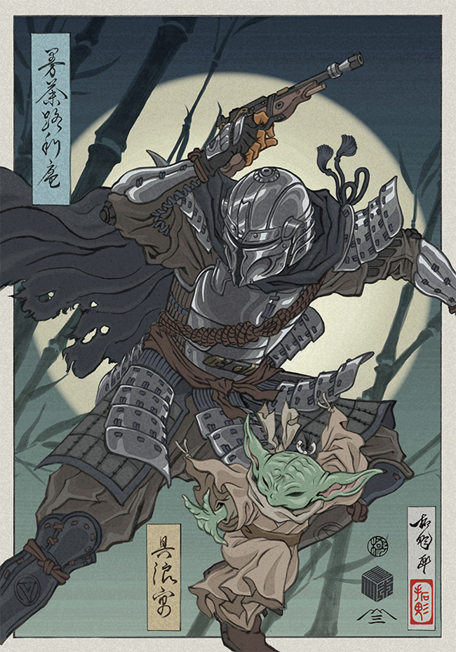 スターウォーズセレブレーション バッジアートポスター ヨーダ スター