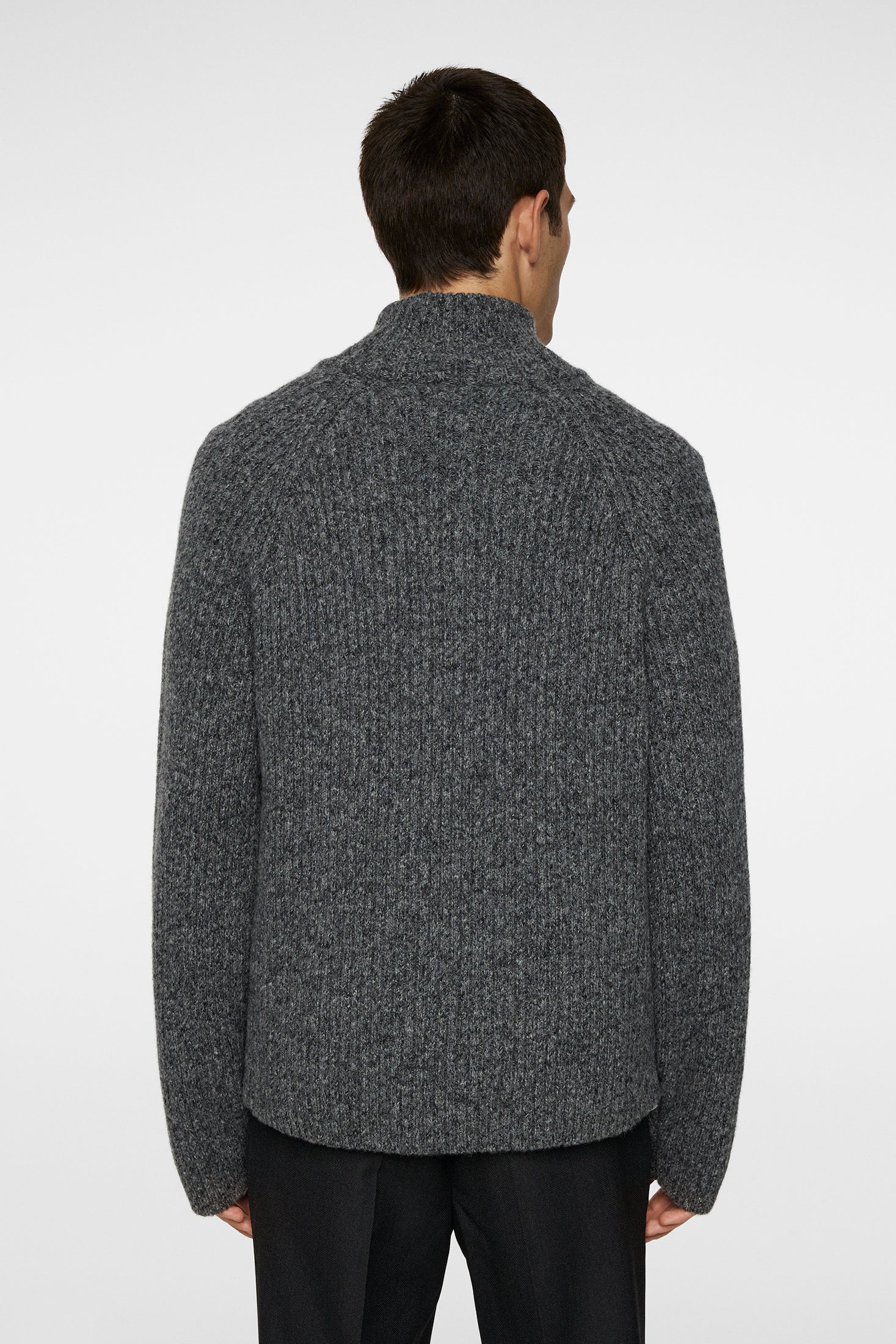 Victor Zip Wool Sweater / Dark Grey Melange – J.Lindeberg