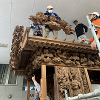 麻苧町【彫刻屋台解体】 | ジブンスタイルかぬま