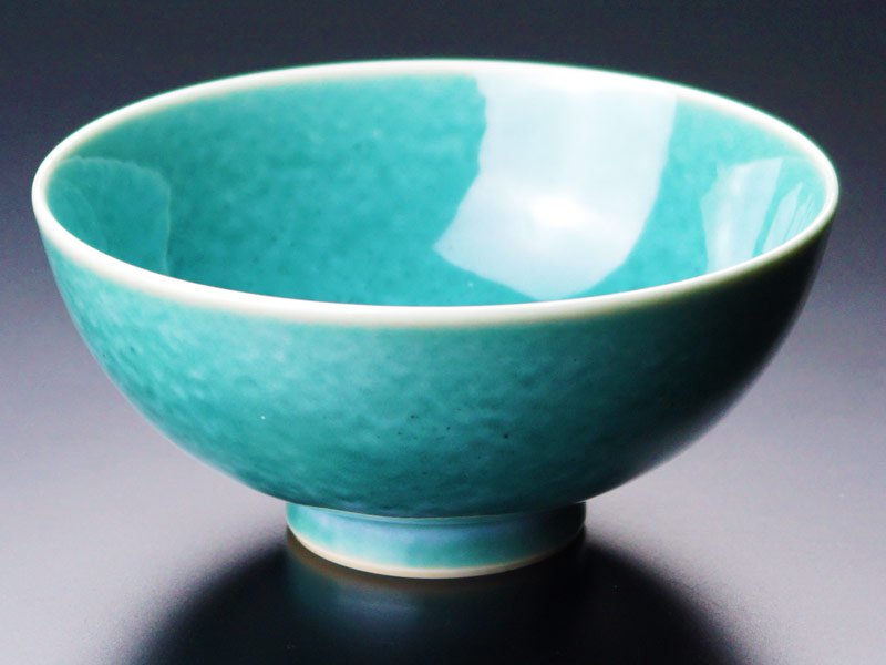 エメラルド婚式のプレゼント】夫婦茶碗 翡翠鈞窯