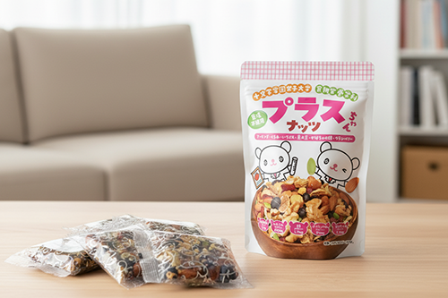 食物栄養学科の國井 大輔 特任教授が監修した「プラスちゃんナッツ」が