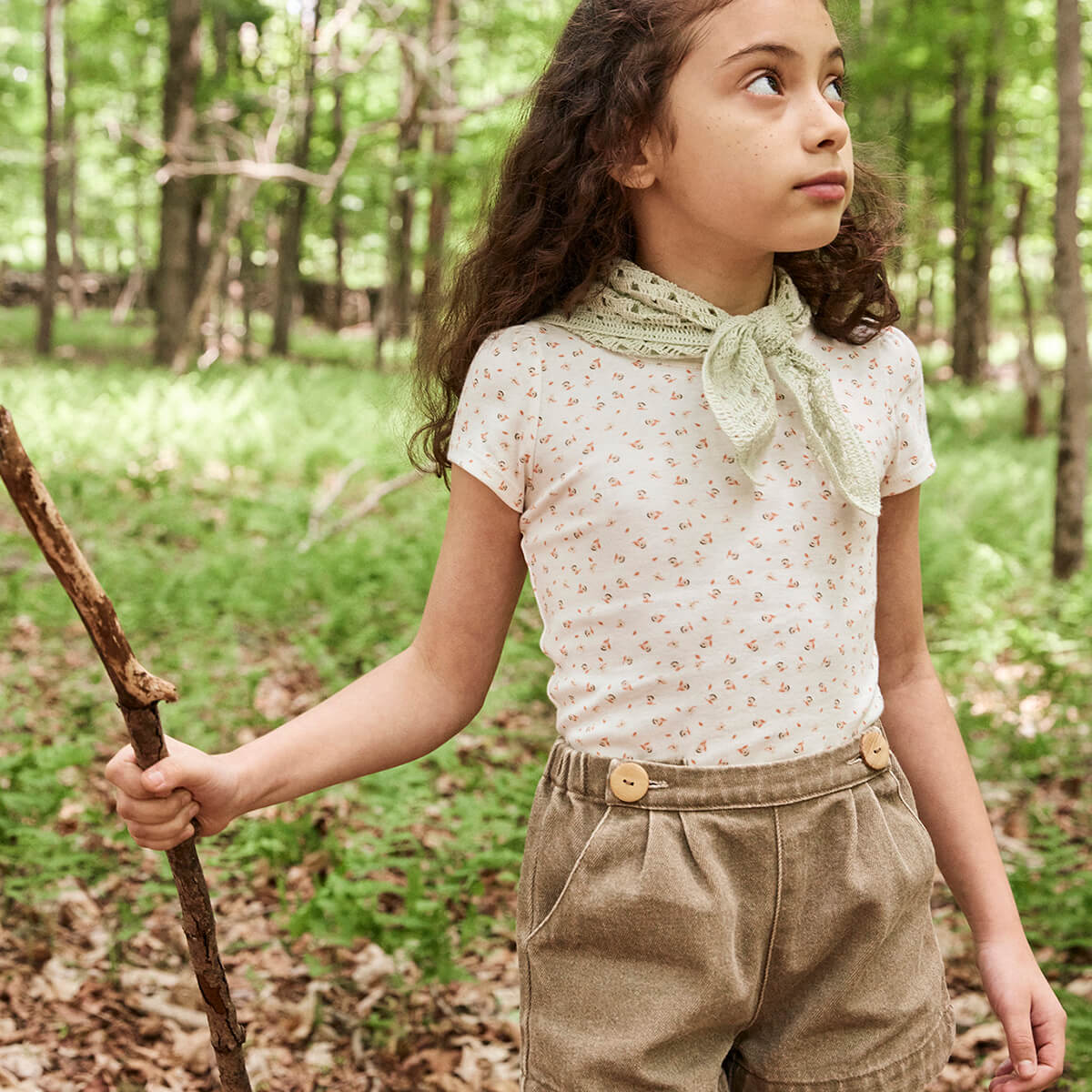 Pouf Tee in Fleur Print Sorbet by Soor Ploom – Junior Edition