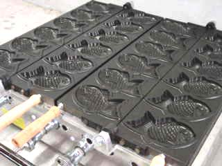 鯛焼き機 鯛焼き器 6匹x2連 テフロン加工 たい焼き器