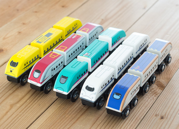 モクトレイン ドクターイエロー・はやぶさ・こまち・のぞみ・かがやき