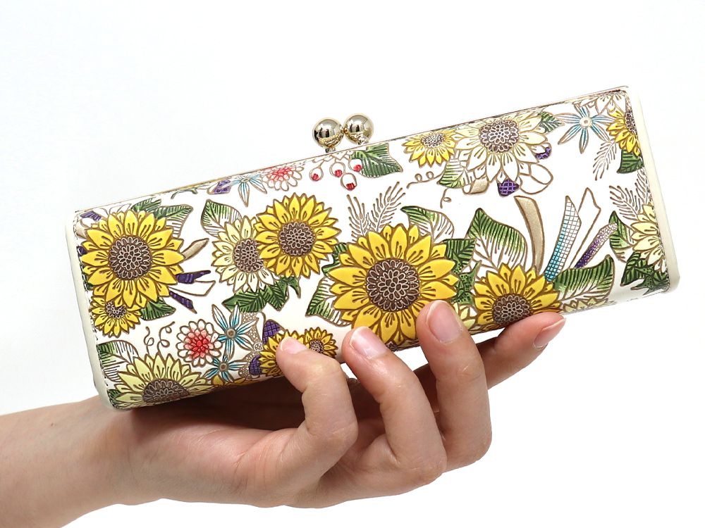 夏限定柄/限定Item】ひまわり がま口ペンケース