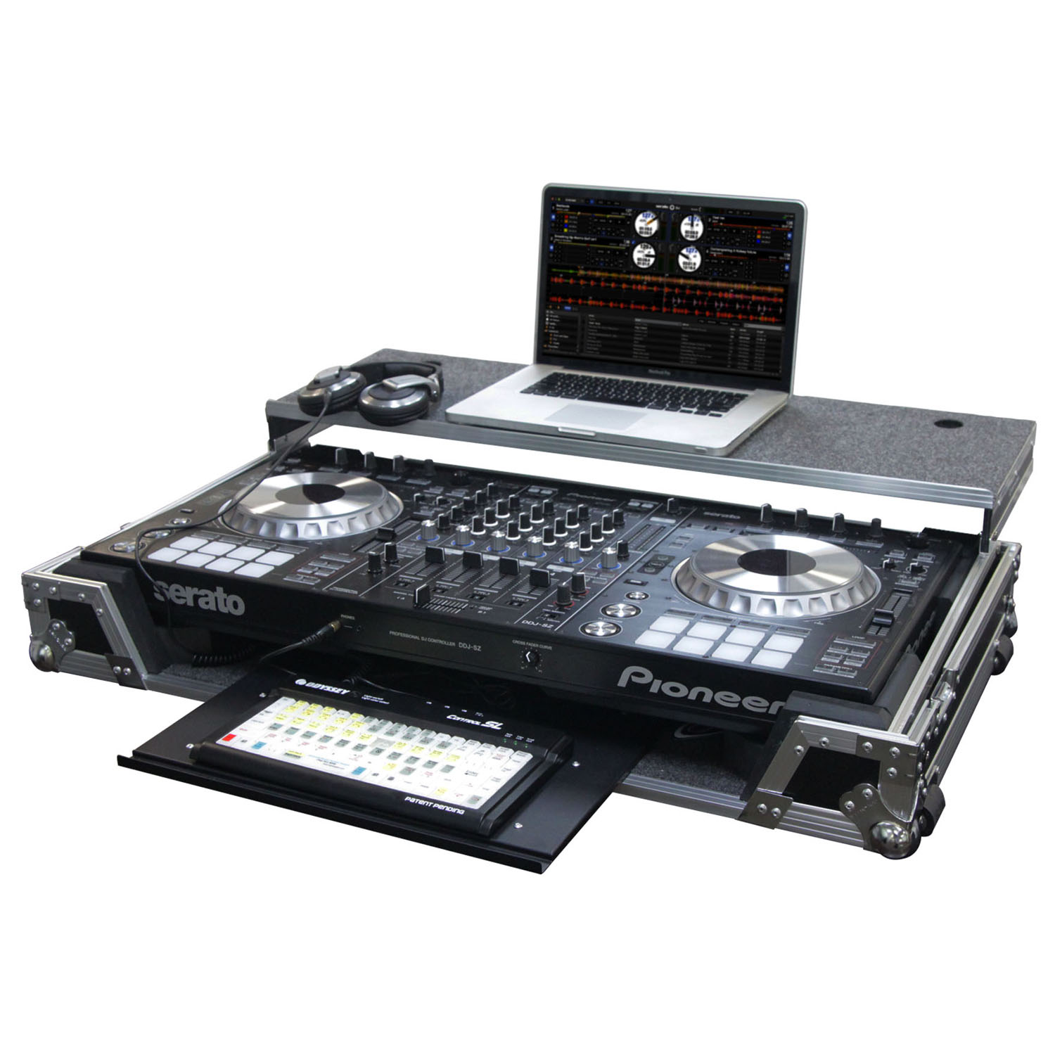 Pioneer DDJ-RZ / DDJ-SZ / DDJ-SZ2 Flight Case with Glide Tray and