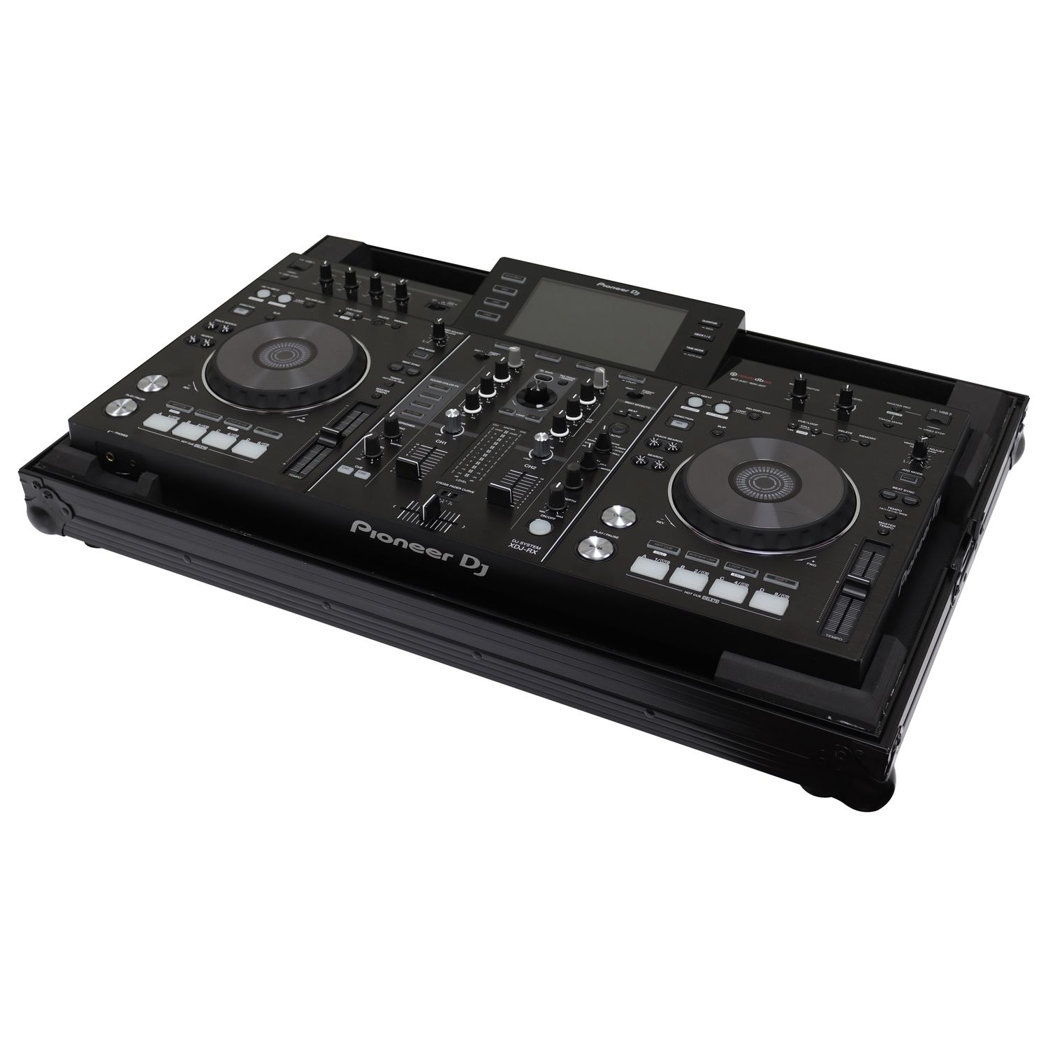 Black Low Profile Pioneer XDJ-RX / XDJ-RX2 Flight Case - Odyssey Cases