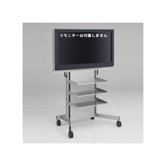 93H7AA-Z637 オカムラ モニタースタンド パネル付 角度固定 棚板3枚