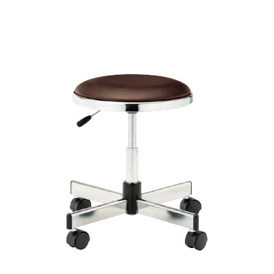 TD-34LN-Z-BK ノーリツイス 作業用チェア レザー張り 座面370Φ