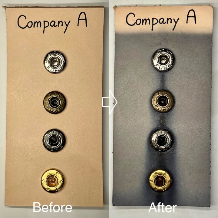 HIGH CROWN ジャンパーホック (極小/ No.7070) 黒ニッケル《革の為に