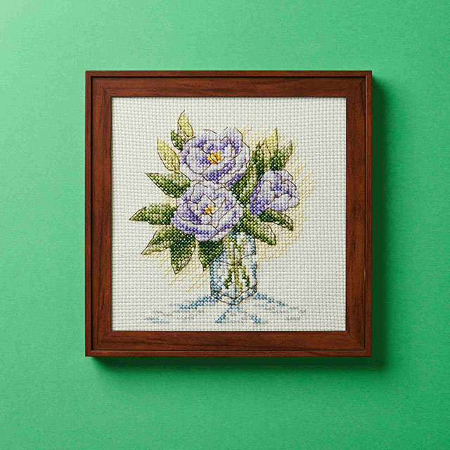 刺しゅうキット 戸塚刺しゅう 花の色 クロスステッチキット（825