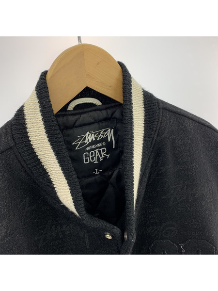 STUSSY ワールドツアー25周年 スタジャン (L)[値下]｜商品番号