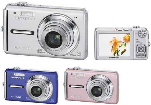 オリンパス ニュースリリース： 800万画素CCDと光学5倍ズームレンズを