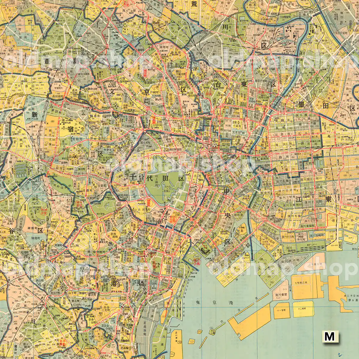 最新東京全図 昭和34年(1959) – 古地図 – 古地図素材データの