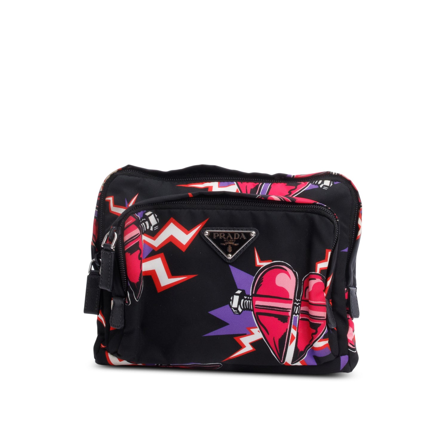Prada X Universal Studios Black Multicolor Tessuto Nylon