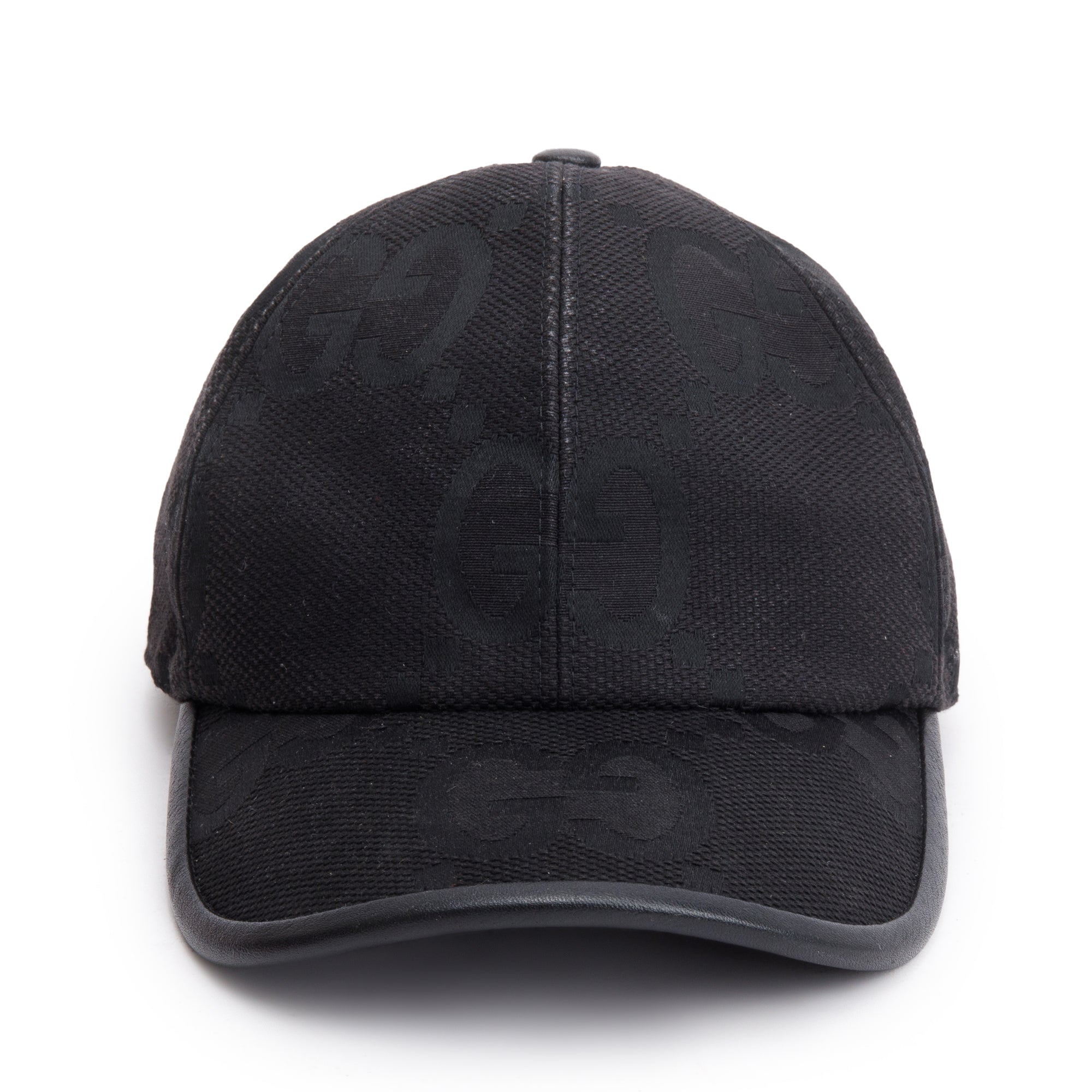 Gucci Black Jumbo GG Canvas Baseball Hat, Size M 58 – OLIVER'S