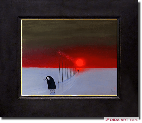 斎藤真一 越後ごぜ日記 陽の別れ | 絵画など美術品の販売と買取 | 東京