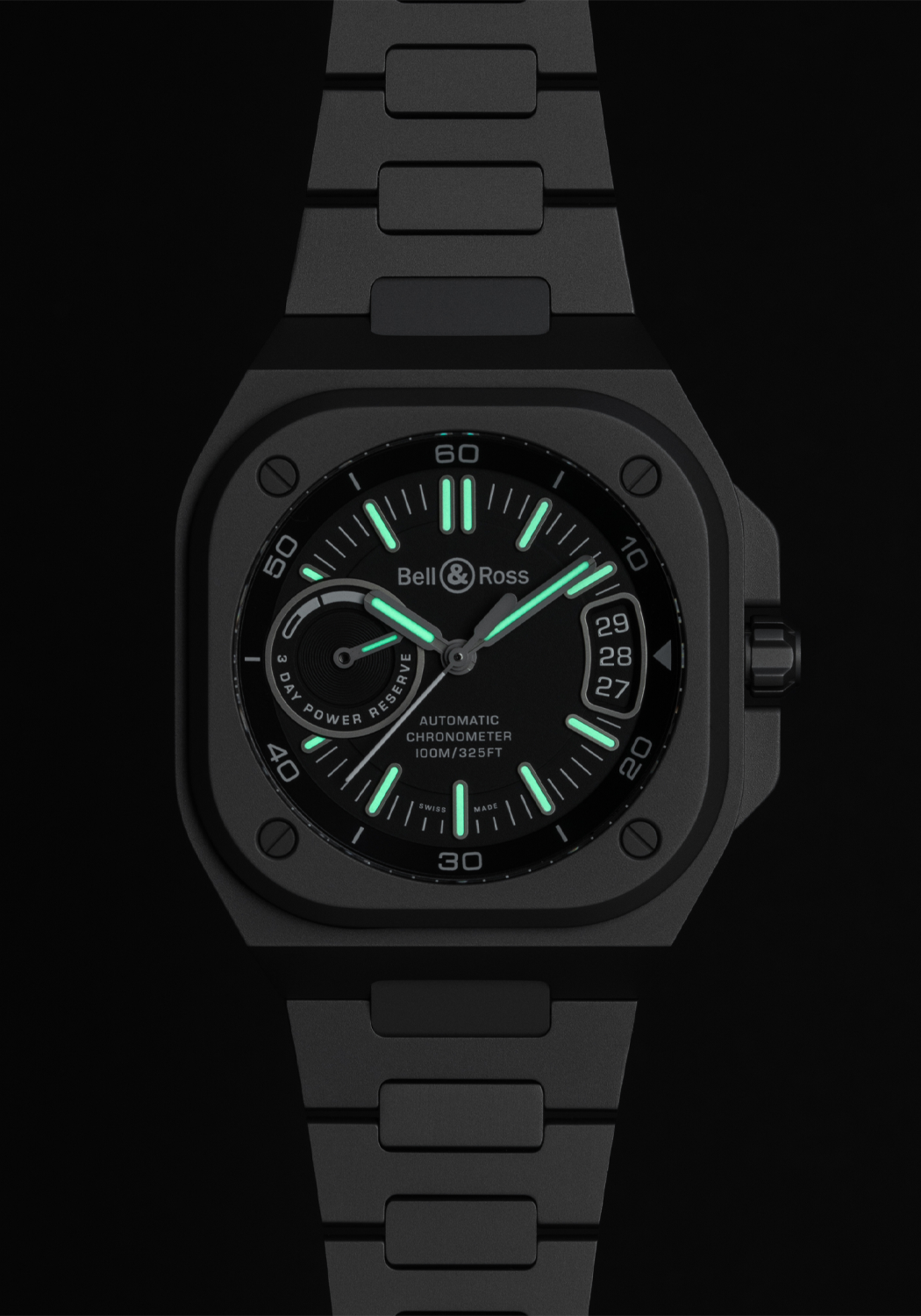 Bell & Ross BR-X5 Black Titanium Bracelet Time Piece | BRX5R-BL-TI/STI