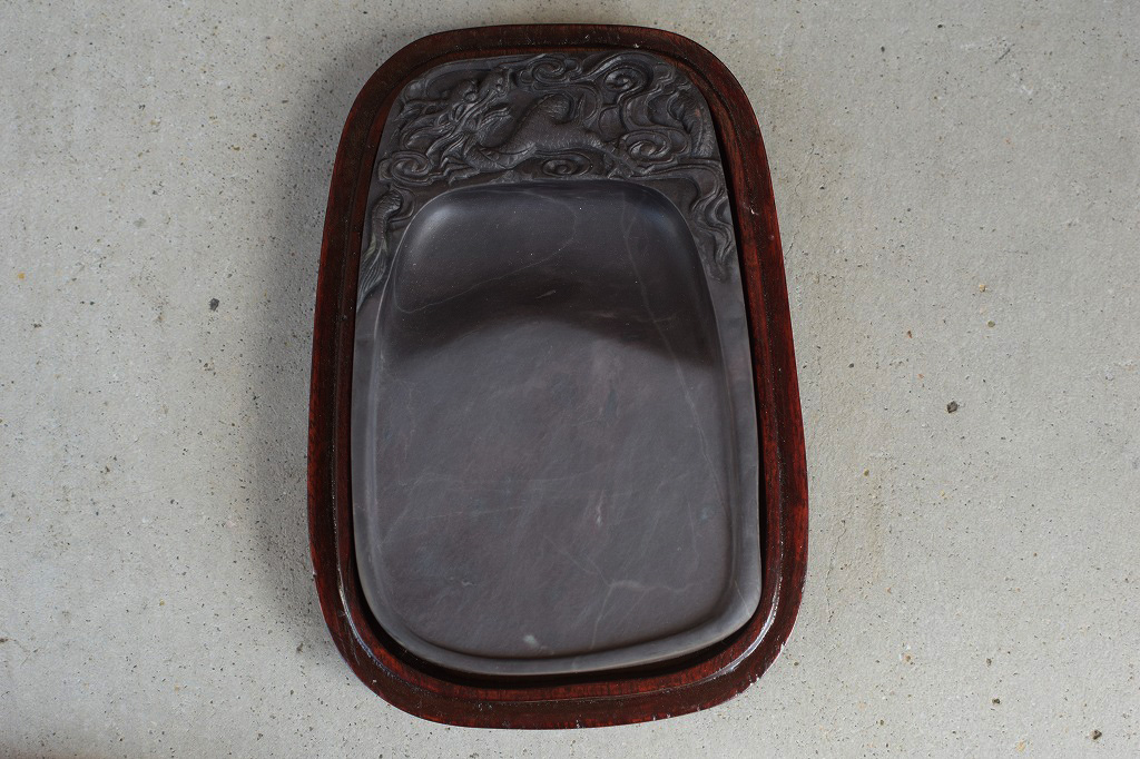 端溪硯 老坑 水巖 大西洞 金綫 青花 書道用品 端渓硯 骨董 端溪硯 老坑