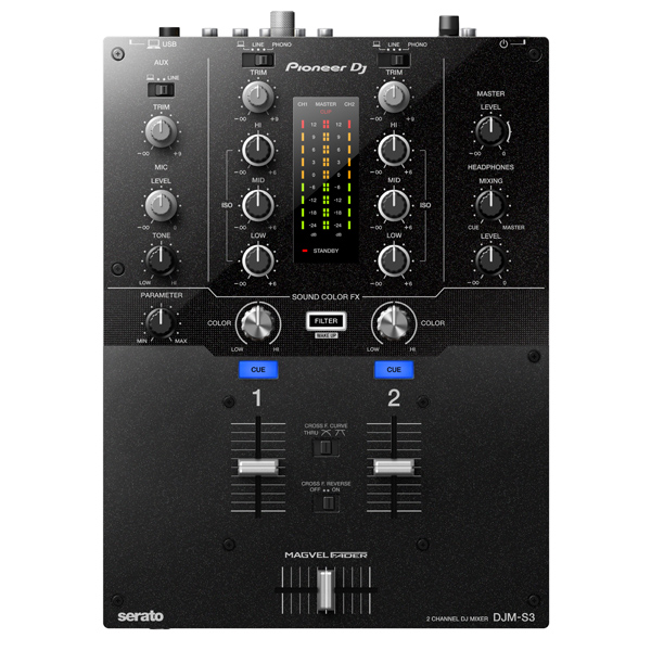 serato DJ対応インターフェースを内蔵！PIONEER DJよりDJM-S3のご紹介