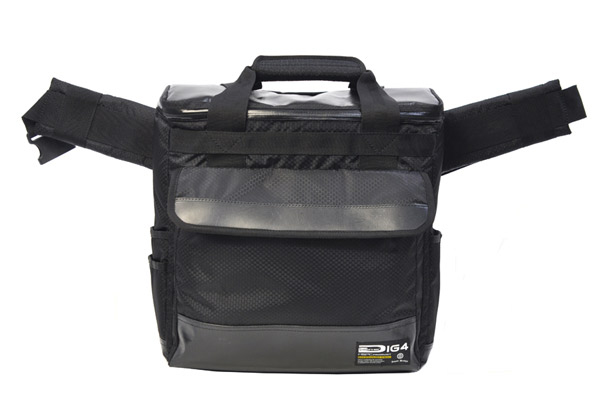 DIG4/DJバッグ/2 WAY VINYL TOTE ブラック -DJ機材アナログレコード