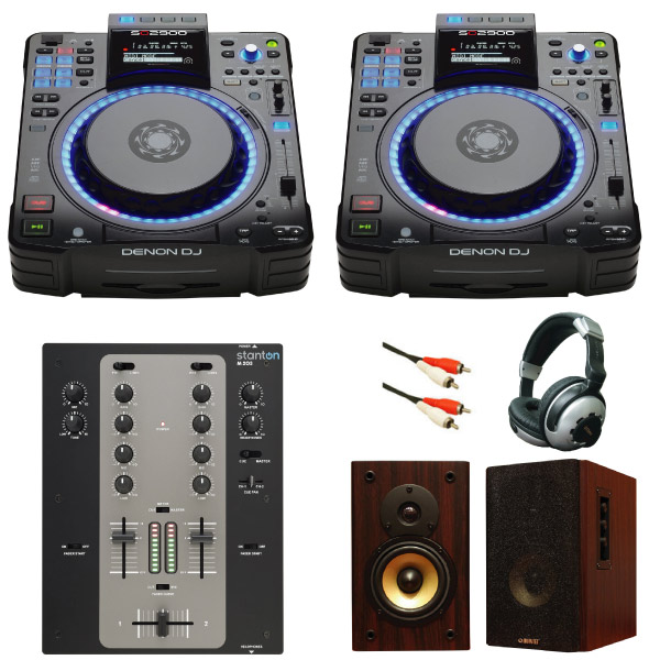 DENONのCDJ、SC2900ミラクルCDJ究極DJデビュースピーカーセットの