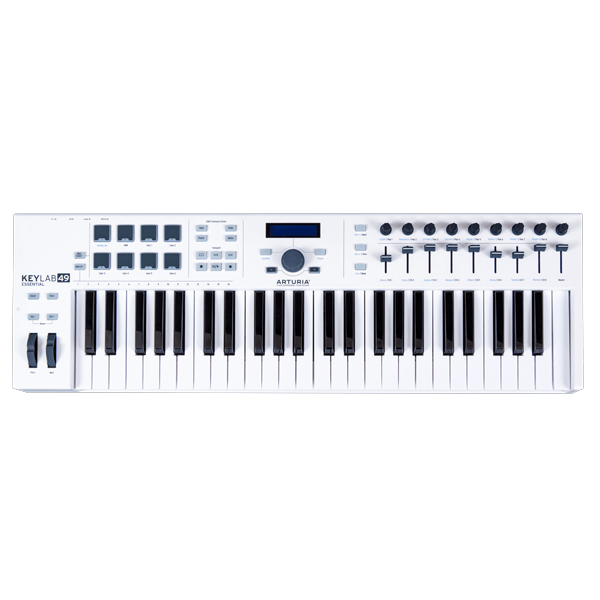 中古品】ARTURIAのMIDI鍵盤「KEYLAB ESSENTIAL 49」のご紹介です。