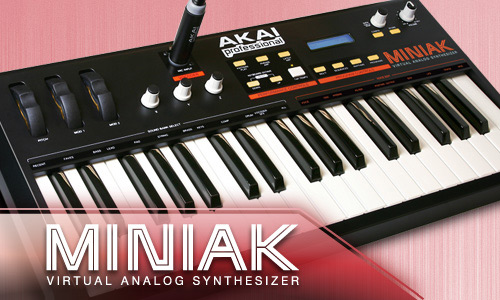 専用ケースMINIAK-GBプレゼント中！】AKAI/シンセサイザー/MINIAK -DJ