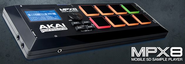 AKAI professionalのサンプラーMPX8の紹介ページです。