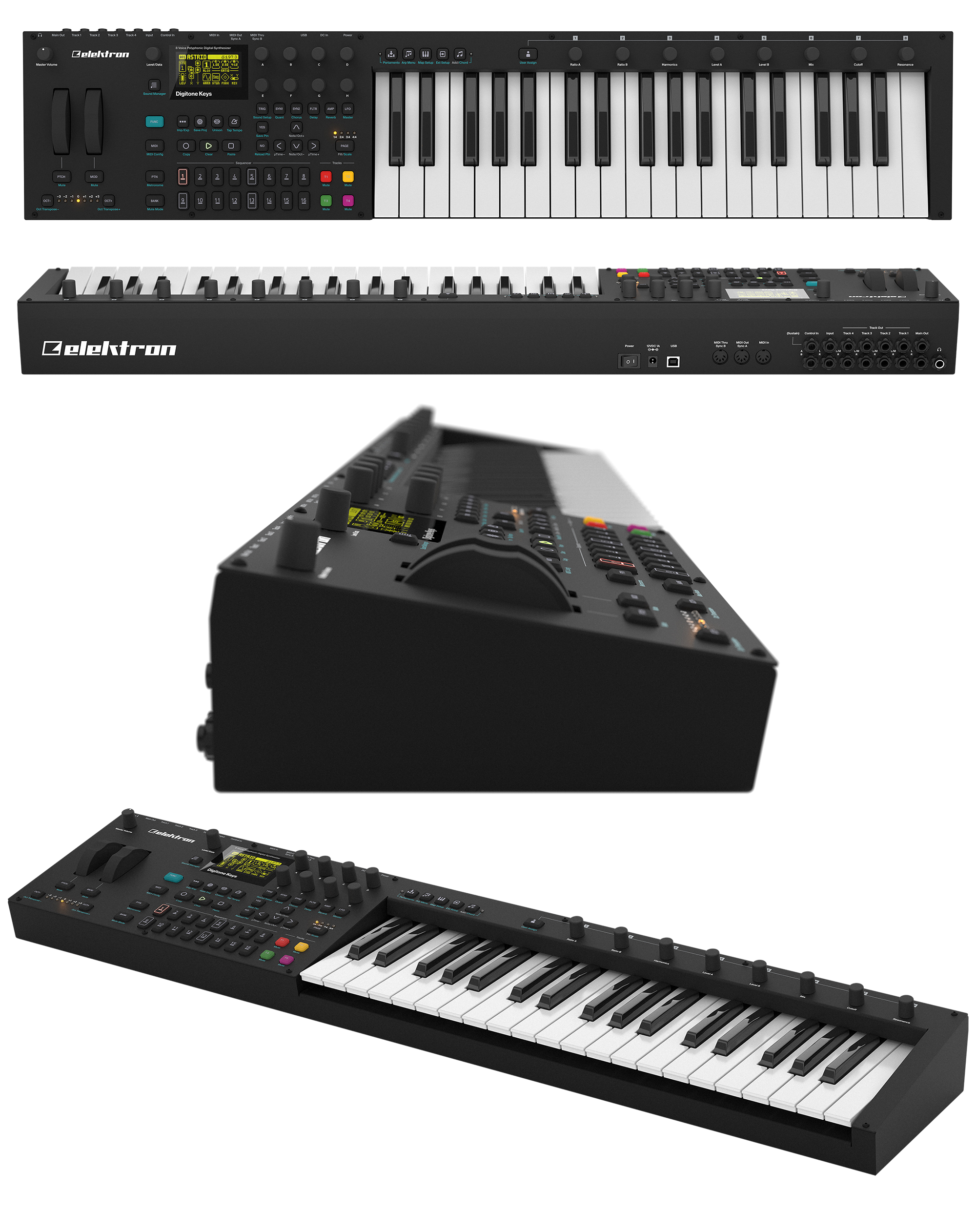 37鍵8ボイスポリフォニックデジタルFMシンセサイザーDigitone Keys