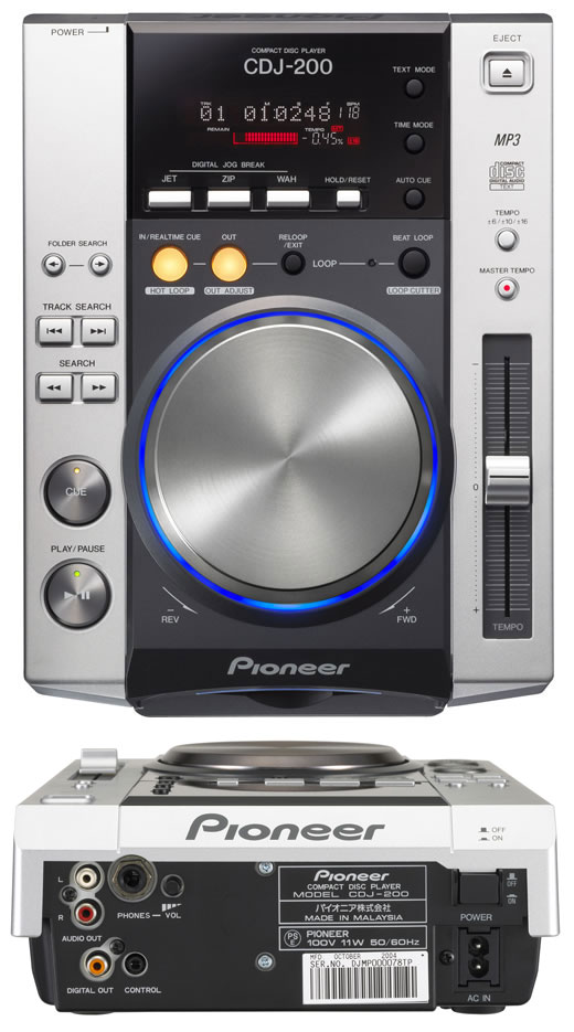 中古品】【2台セット】Pioneer/DJプレーヤー/CDJ-200 -DJ機材アナログ