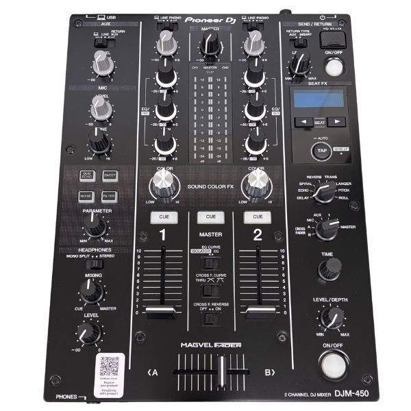 rekordbox dj、rekordbox dvsのシリアルキー同梱した、中古品のDJM-450