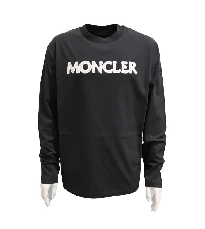 モンクレール 最新ロングTシャツ ベージュロゴ | アウトレットジャパン福岡