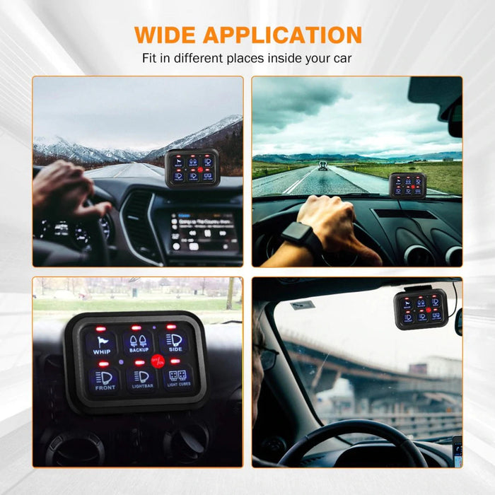 Auxbeam 6 Gang LED Switch Panel Kit — Overland Depot